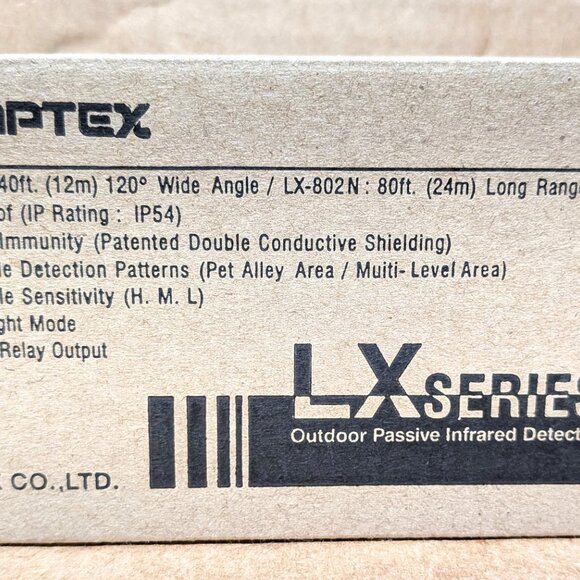 OPTEX LX-402 OUTDOOR/WATERPROFF PASSIVE INFRARED DETECTOR - MOTION DETECTOR - Picture 3 of 7